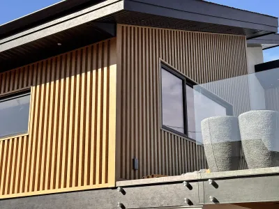 Wood-look aluminum siding