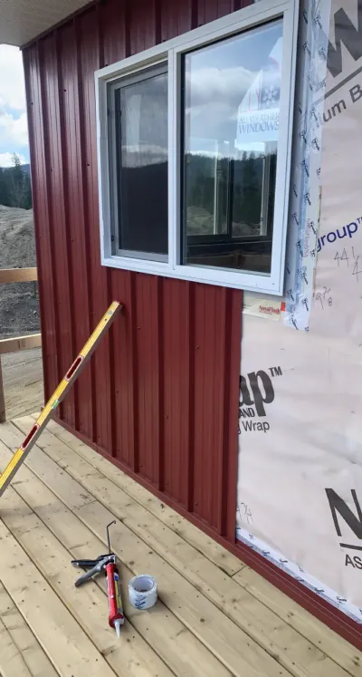 Aluminum metal siding installation