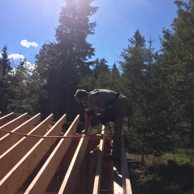 Residential framing detail, Okanagan